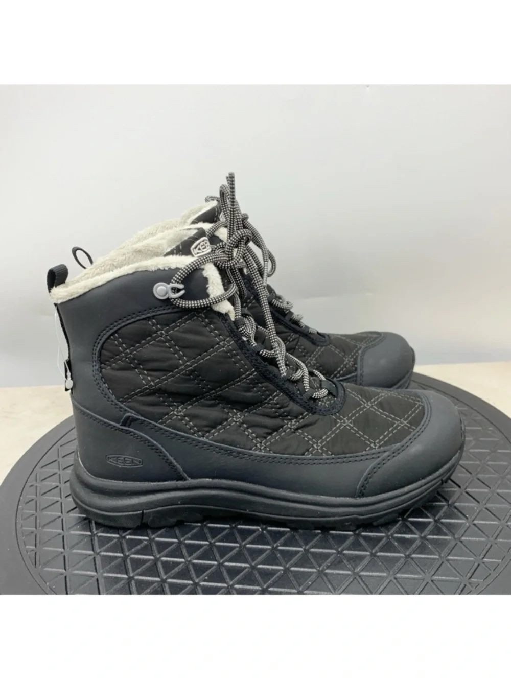 KEEN Boots Women Size 7 Shoes Terradora II Black Dry‎ Waterproof Lined Tie